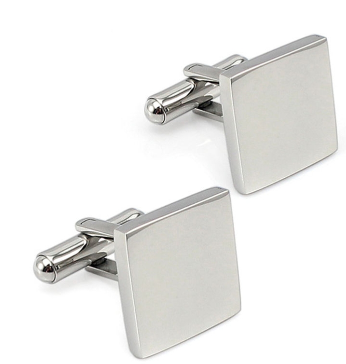 Blank square cufflinks ready for your design