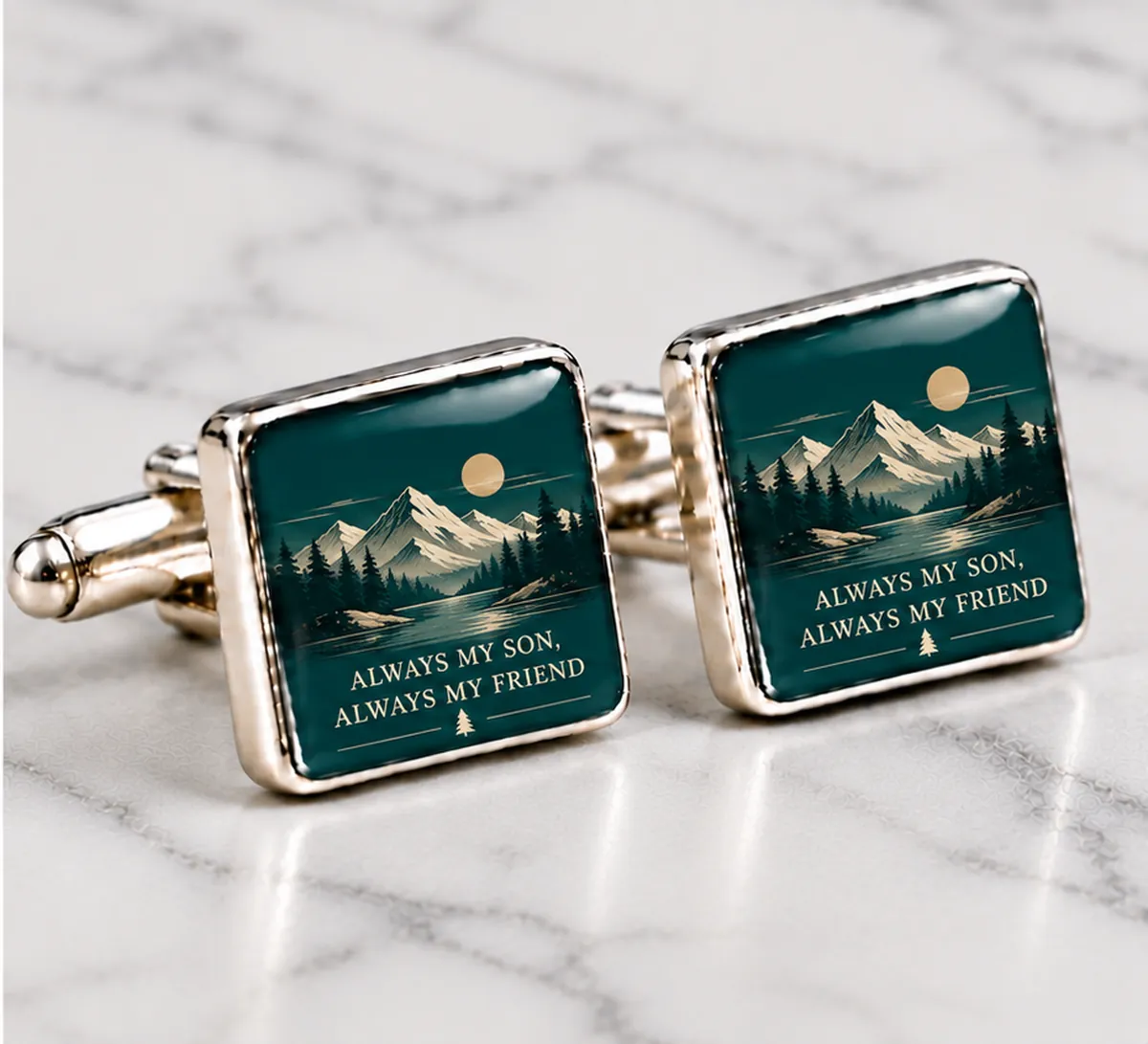 Cufflink Gift Ideas | Personalised Gifts for Him printed with a son design