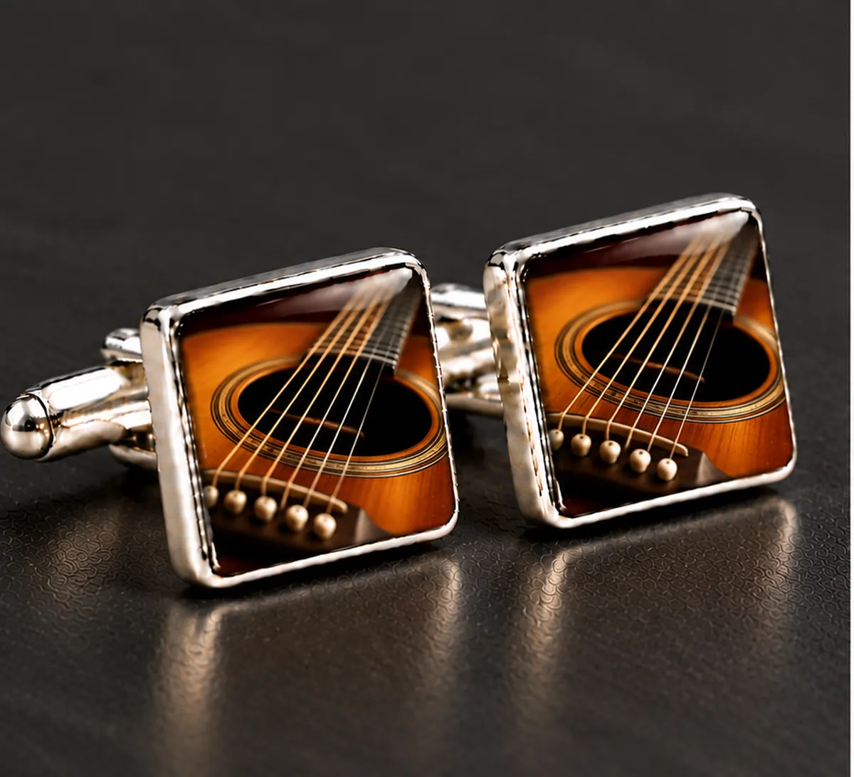 Hobby & Profession Cufflinks | Personalised Designs printed with a music design