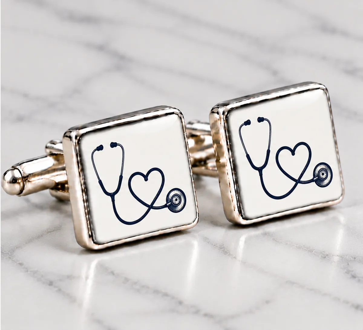 Hobby & Profession Cufflinks | Personalised Designs printed with a doctor design