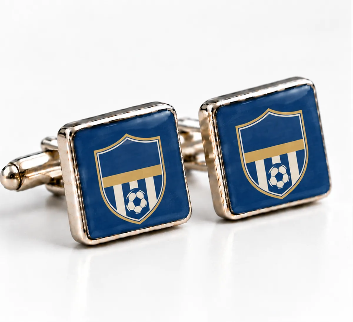Football Club Cufflinks Printed with Your Club Badge printed with a football club design