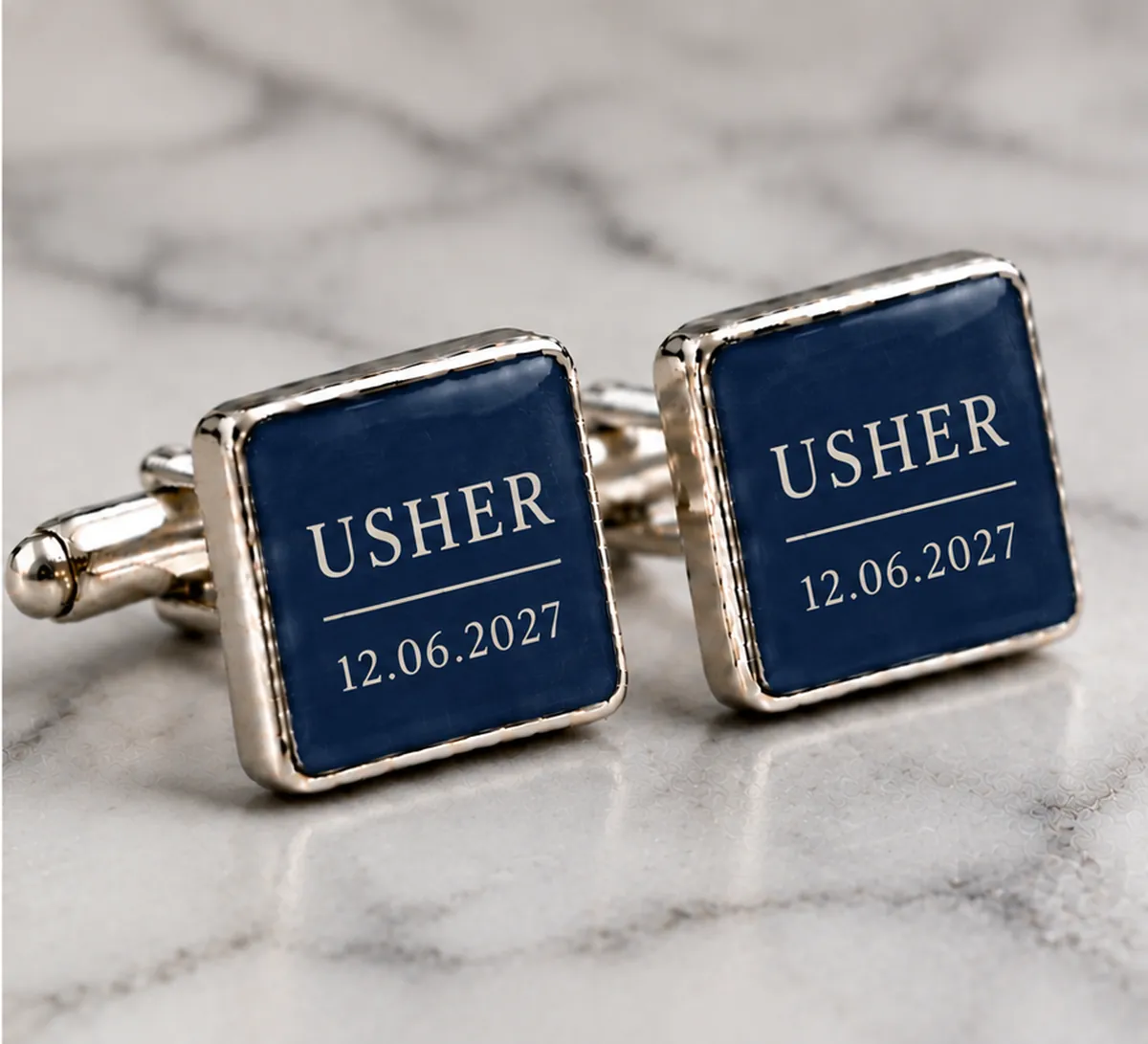 Wedding Cufflinks | Groom & Groomsmen Gifts printed with a usher design