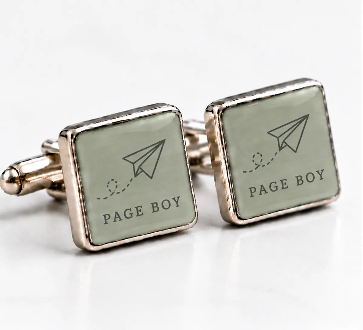 Personalised Page Boy Cufflinks printed with a page boy design